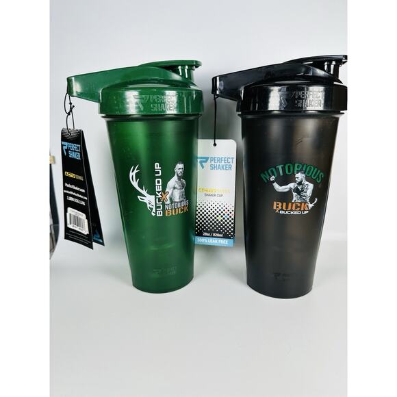 Perfect Shaker Bucked Up x Notorious Buck Set of 2 Shaker‎ Cups 28oz Leakproof - Picture 1 of 6